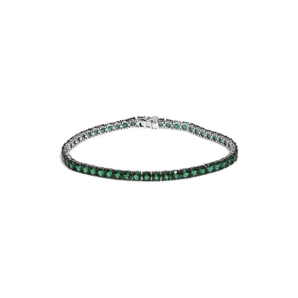 Haus Of Brilliance Colorful Gemstones Silver 15.00 Ct. Tw. Lab-Grown Emerald